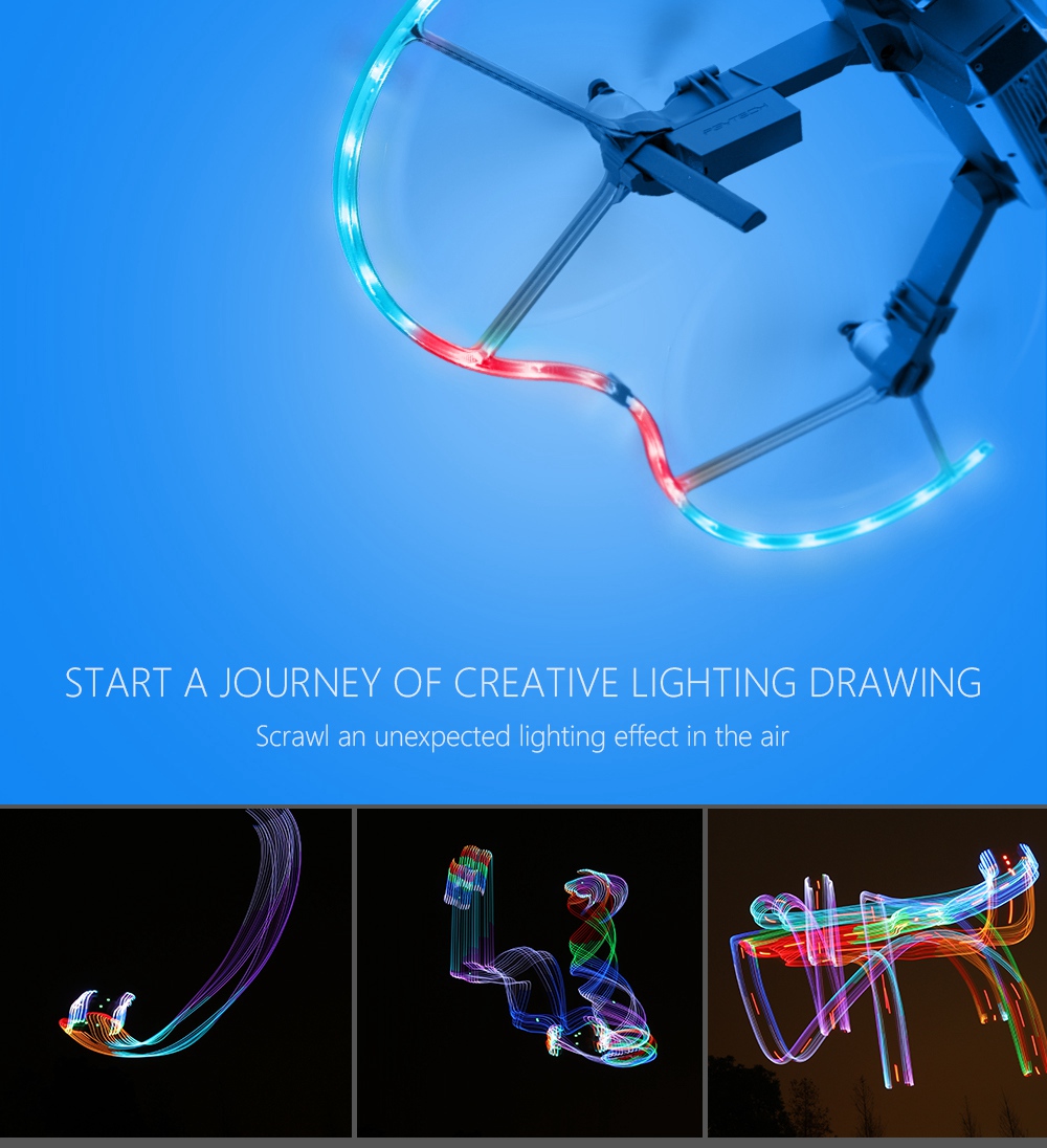 PGYTECH LED Propeller Guard for DJI Mavic Pro RC Drone