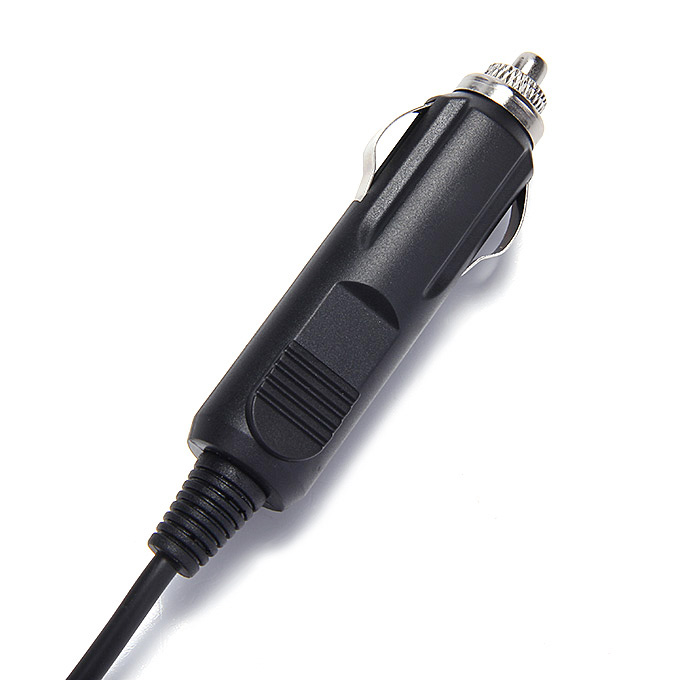 12V/24V DC 3 Way Socket Adapter With USB Interfaced Charger For Phones PSP IPhone - Black