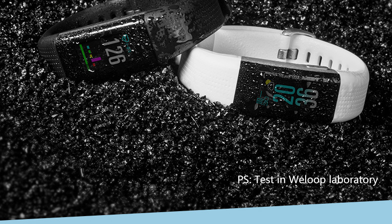 Weloop Neo Smart Bracelet GPS Dynamic Heart Rate Monitor Color IPS Screen Sports Bracelet - Black