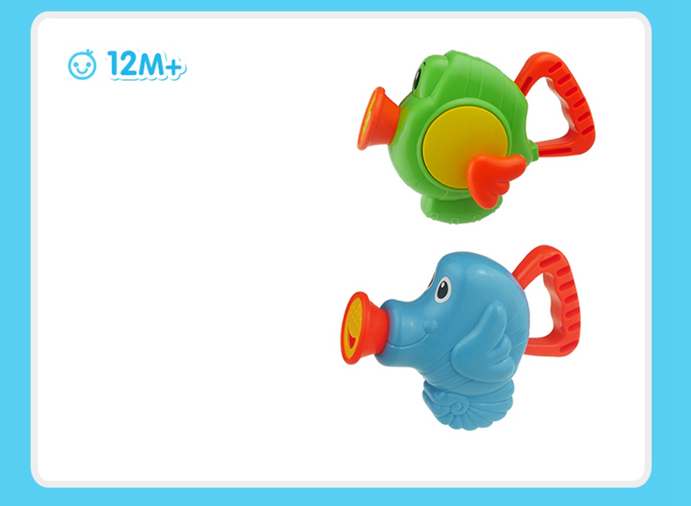 Cikoo Children Spray Flying Fish/Horse Manual Pumping Water Cute Bath Toys