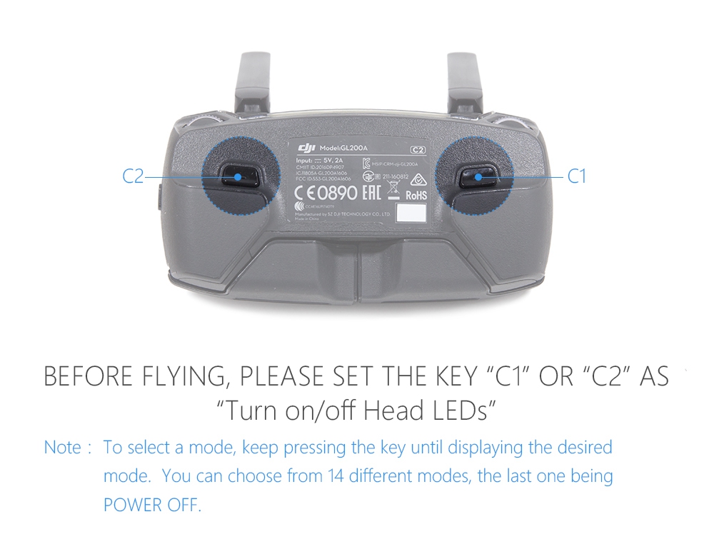 PGYTECH LED Propeller Guard for DJI Mavic Pro RC Drone