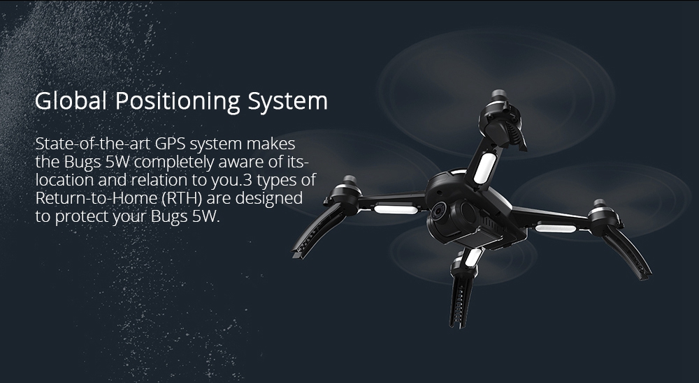 MJX Bugs 5 W B5W 5G WIFI FPV 2-Axis Gimbal 1080P FHD Camera with GPS Follow Me Mode RC Quadcopter RTF