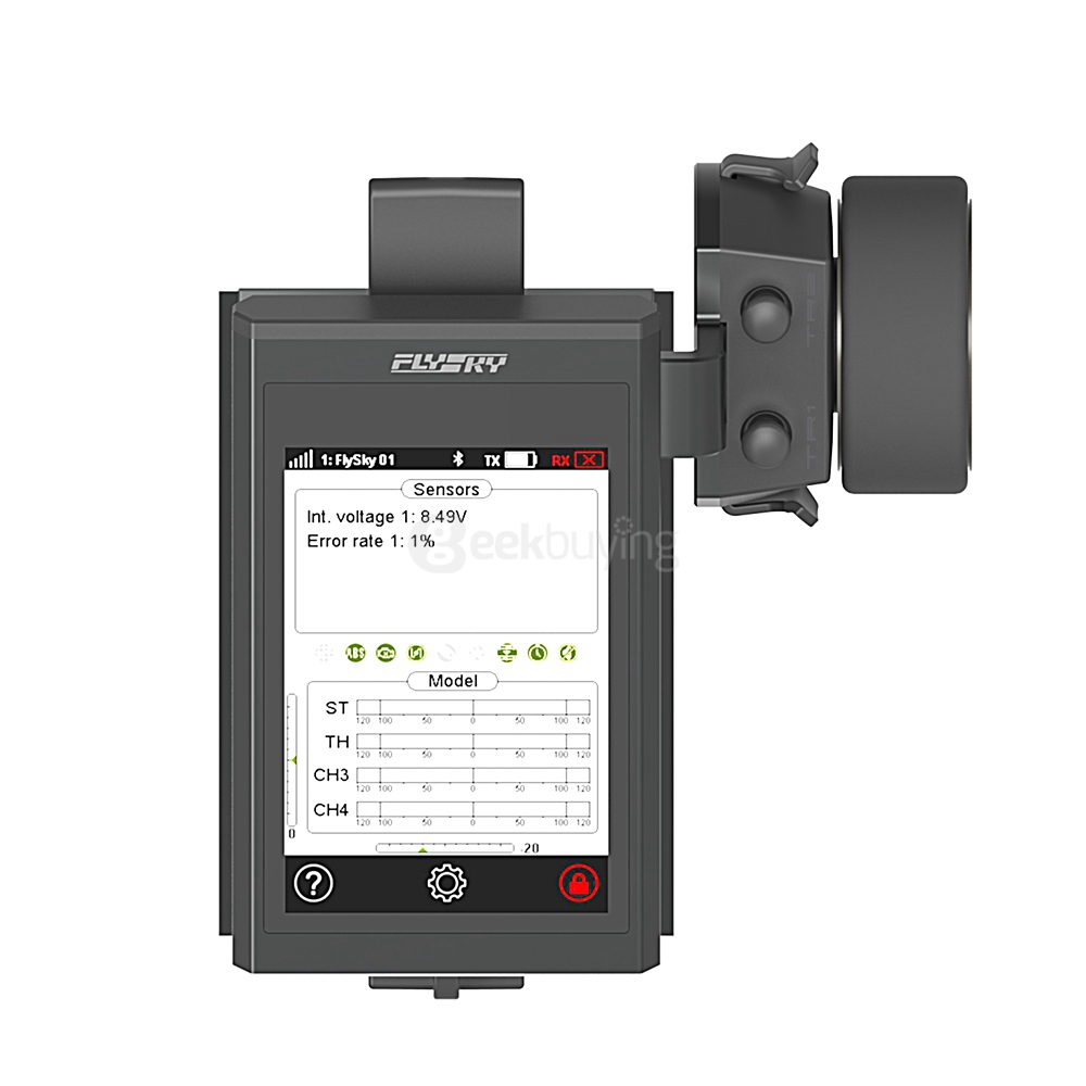 Flysky FS-FG4 Noble 2.4G 4CH Transmitter with HVGA 3.5" TFT Color Screen for RC Car Boat