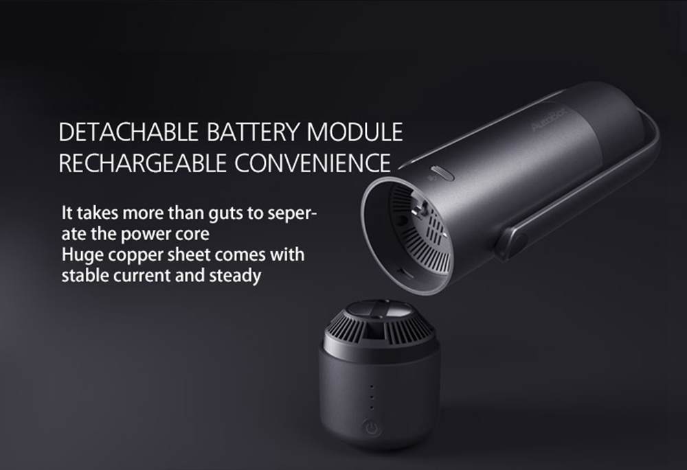 Autobot ABV001 4200PA Car Vacuum Cleaner Wireless Portable Handheld Wet Dry Multifunctional - Black