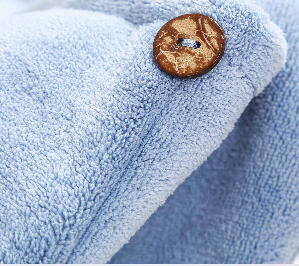 Xiaomi SIMFUN Fiber Soft Hair Drying Cap Strong Absorbent Double Buckle Design - Blue