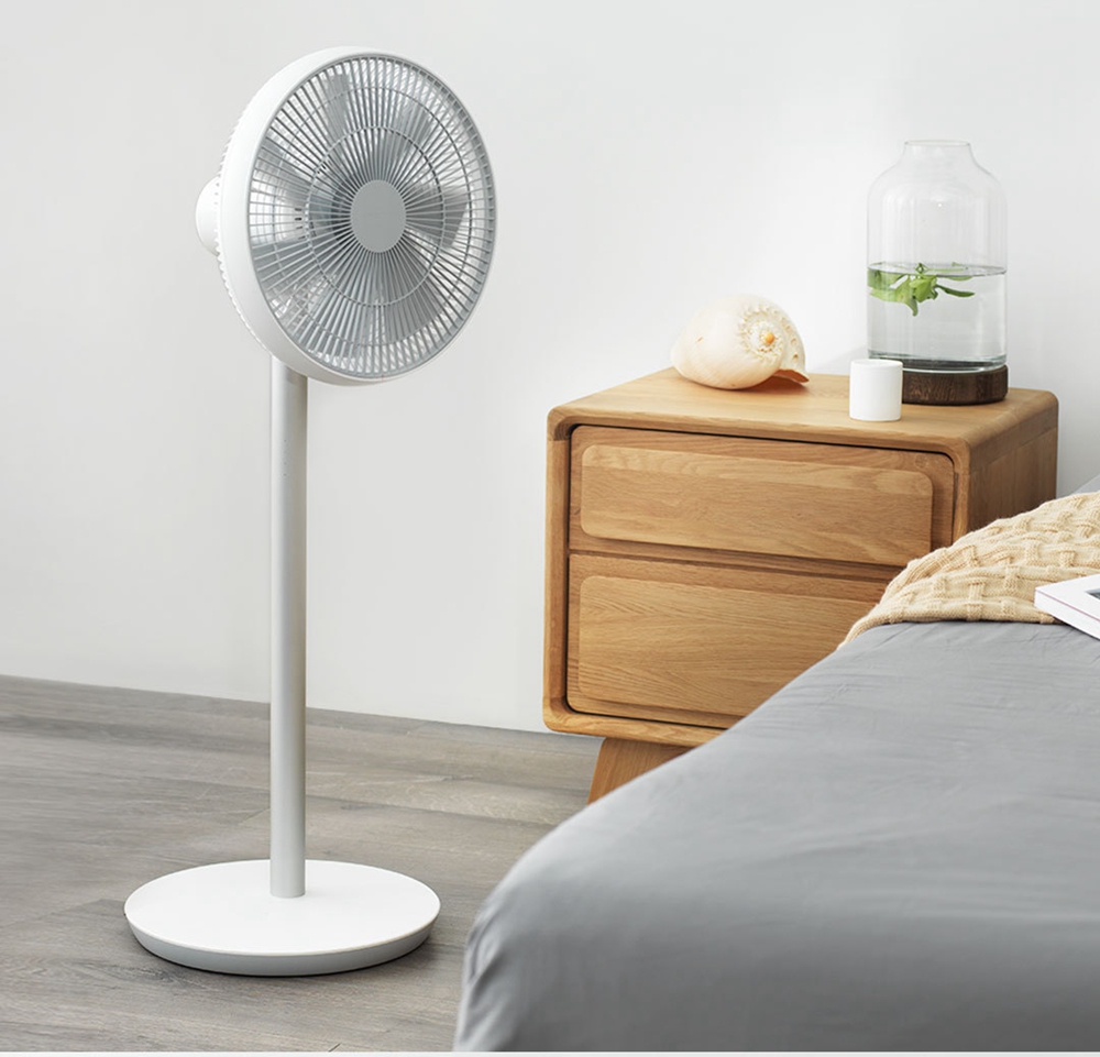 Xiaomi Smartmi Natural Wind Frequency DC Fan WiFi APP Remote Control Built-in Battery Floor Fan - White