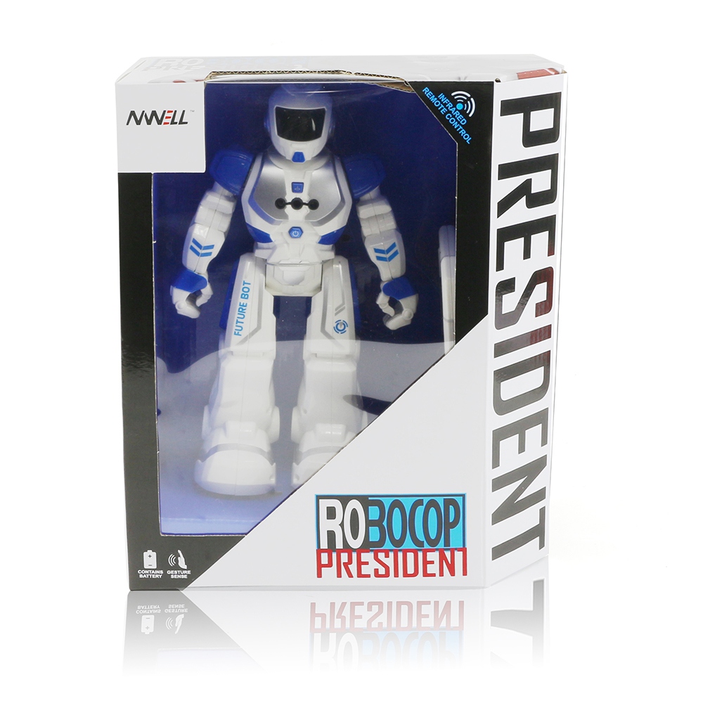 6088 Mechanical Intelligent RC Robot Gesture Sensing Programmable Dancing Kids Toys - Blue