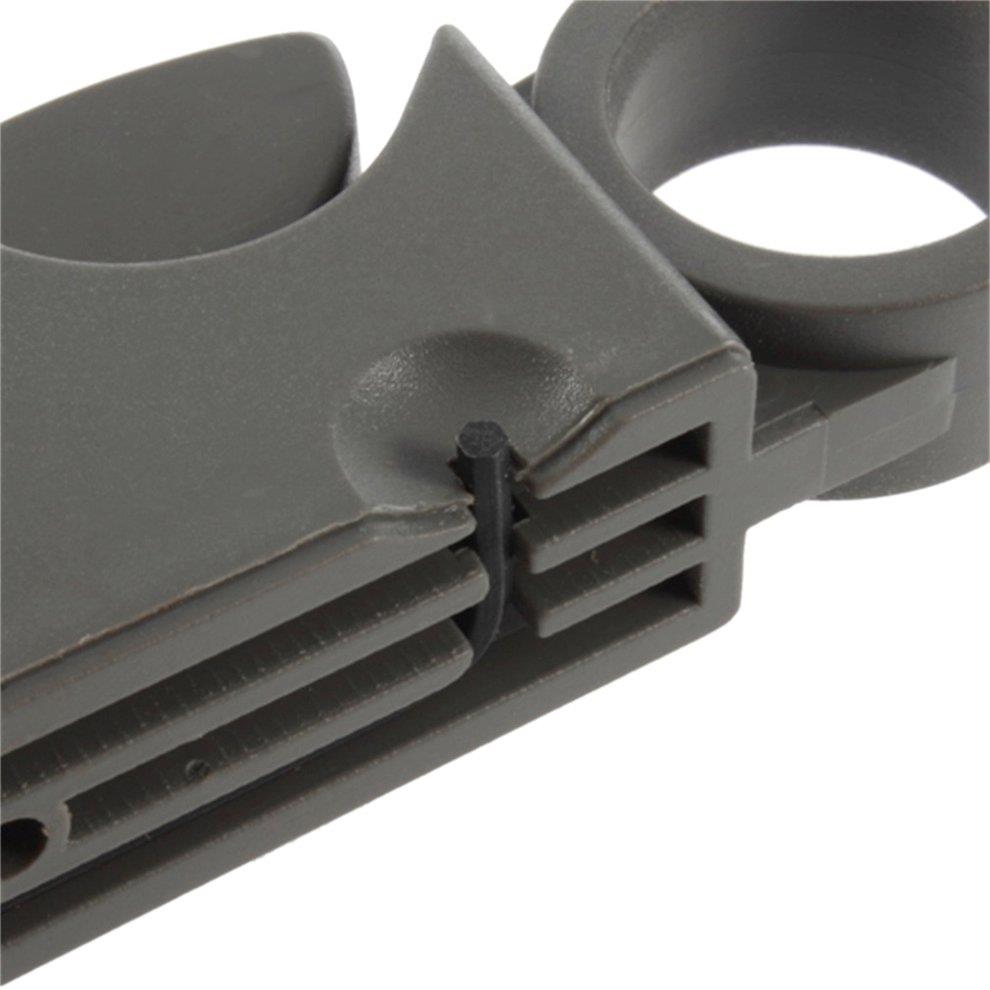 Rotary Coaxial Cable Stripper Cutter Tool For RG6 RG58 RG59 Cables Coax Rotary Cutter - Black