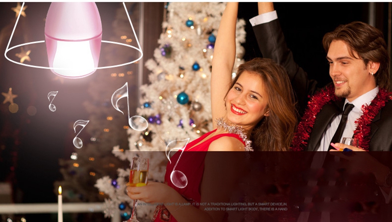 Geekbes S30 Smart Music Light Bulb APP Control Bluetooth 4.0 16 Million Colors RGBW E27 Light Bulb - White