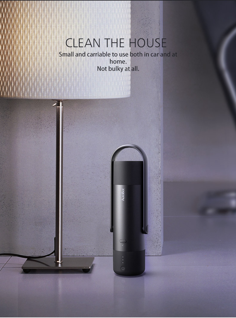 Autobot ABV001 4200PA Car Vacuum Cleaner Wireless Portable Handheld Wet Dry Multifunctional - Black