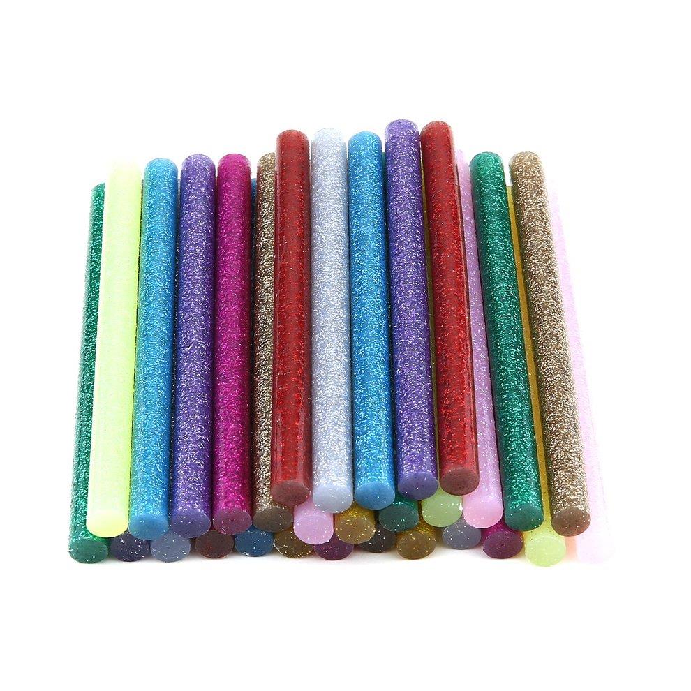 30pcs/pack Multi Color Glitter Hot Glue Sticks