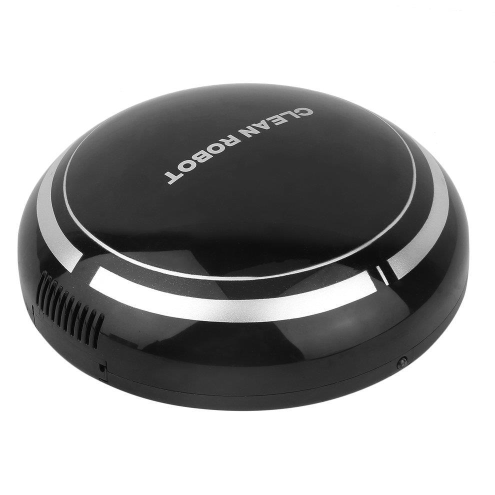 Mini Intelligent Electric Automatic Round Smart Sweeping Robot Vacuum Cleaner - Black