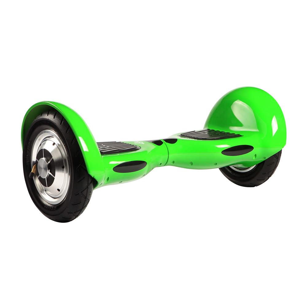 [DE Stock]Megawheels TW03-Green Electric Self Balance Scooter Bluetooth 350W 4000mAh Motor 10 Inch Tire EU Plug - Green + Black
