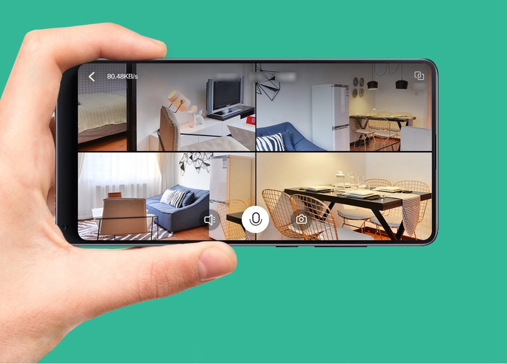 Xiaomi Hualai Xiaofang Smart WiFi IP Camera Two-way Audio Night Vision Dual CMOS Security Camera - Black