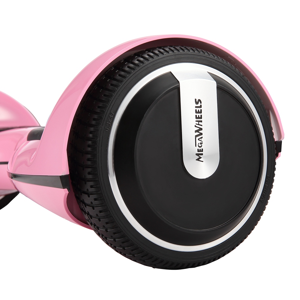 [DE Stock]Megawheels TW01S-1-Pink Electric Self Balance Scooter 6.5 Inch 4000MAH With Bluetooth Interlayer LED - Pink + Black