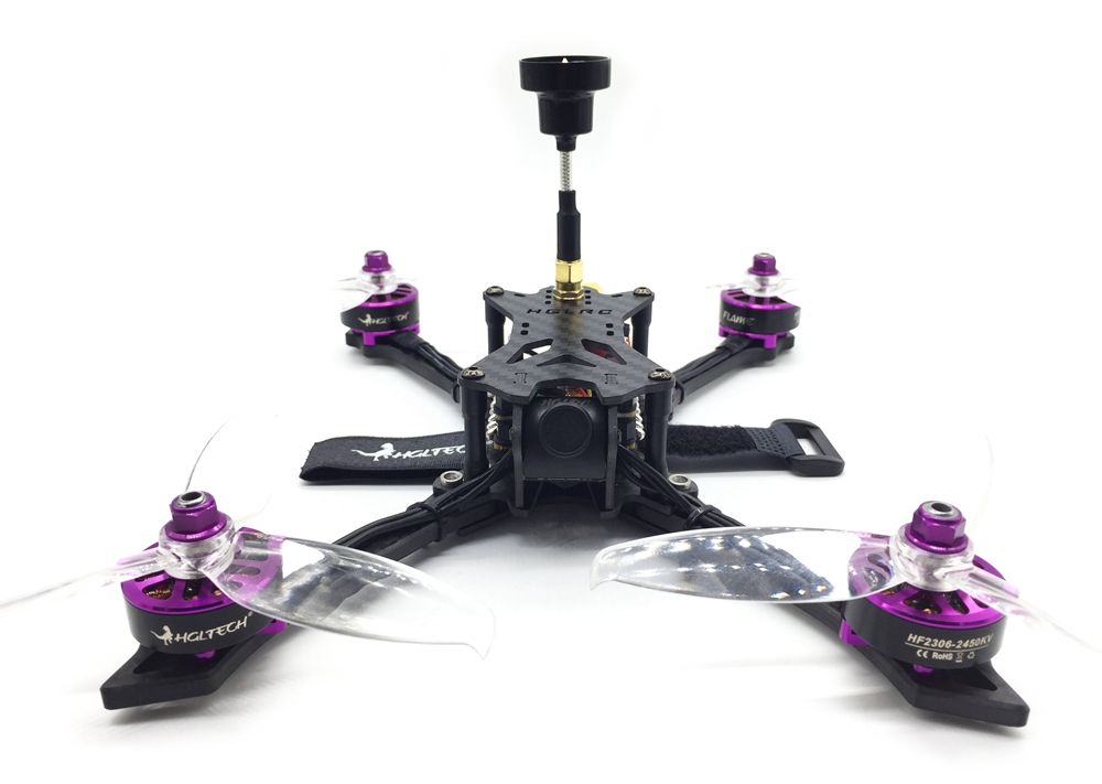 HGLRC BATMAN220 FPV Racing Drone with AIRBUS F4 FC OSD 5V 3A BEC 60A 3-6S BLHeli_32 ESC GTX585 VTX XJB-ELF Camera - PNP