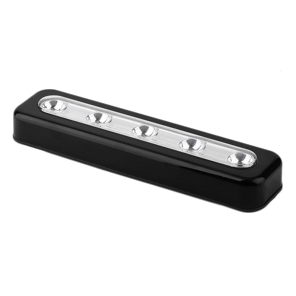 Brightness Wireless 5 LED Touch Tap Light Black