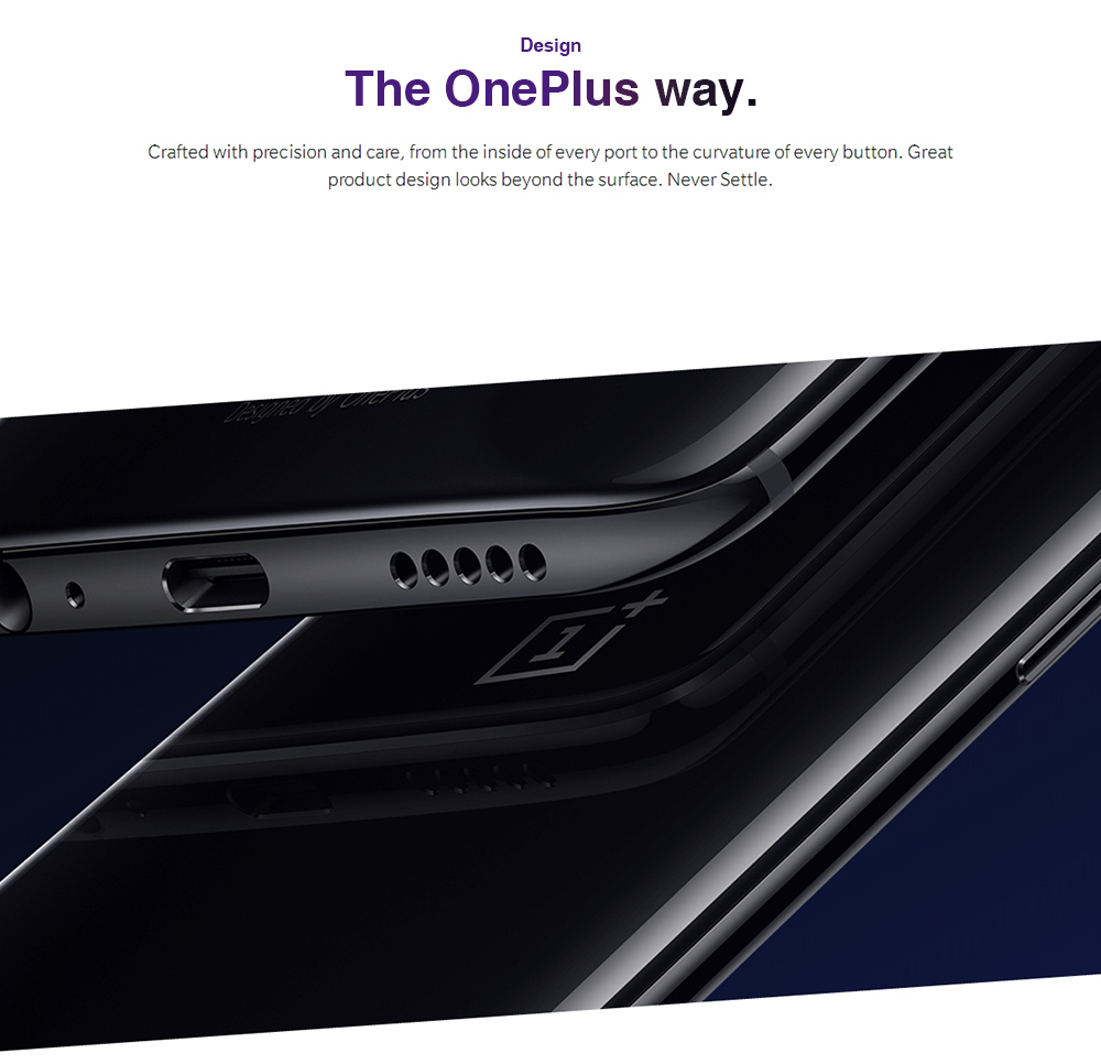 Oneplus 6 6.28 Inch Full Screen 4G Smartphone Snapdragon 845 Soc 8GB 128GB 20.0MP+16.0MP Dual Rear Cameras Android 8.1 NFC Dash Charge Type-C - Mirror Black