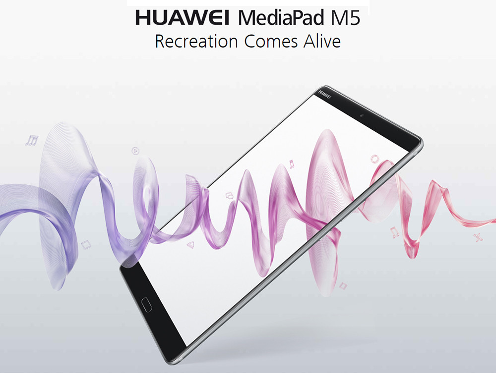 Huawei M5 4G FDD-LTE Phablet Hisilicon Kirin 960 Octa Core 8.4" IPS 2K Screen 2560*1600 Android 8.0 4GB RAM 64GB ROM - Gray
