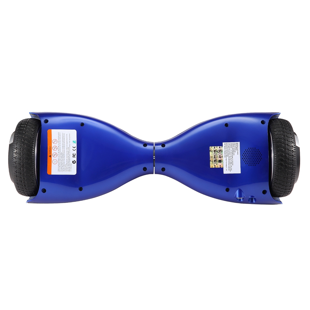 [DE Stock]Megawheels TW01S-1-Blue Electric Self Balance Scooter 6.5 Inch 4000MAH With Bluetooth Interlayer LED - Bule + Black