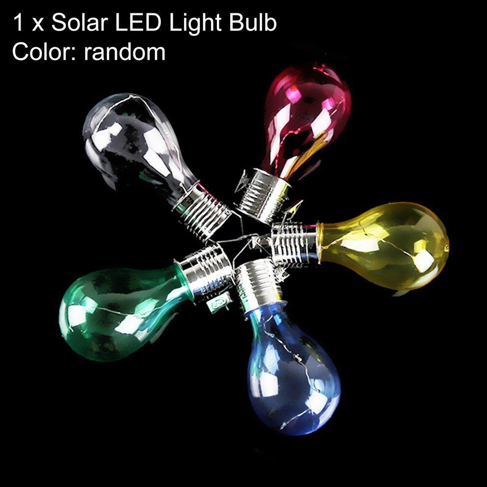 Solar LED Light Bulbs Water Resistant Outdoor Garden Camping Hanging LED Light Bulb