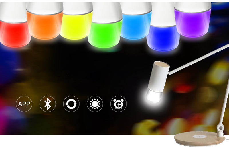Geekbes S30 Smart Music Light Bulb APP Control Bluetooth 4.0 16 Million Colors RGBW E27 Light Bulb - White