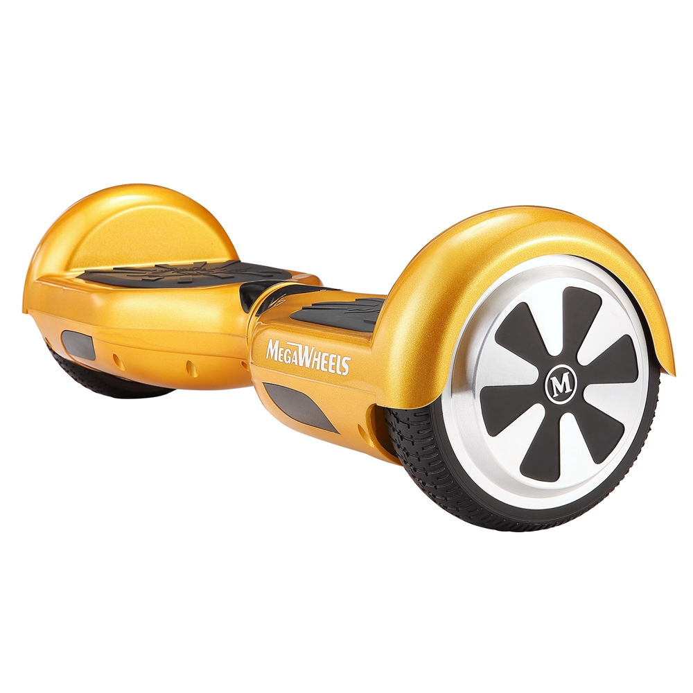 [DE Stock]Megawheels TW01-1B-14-Gold Electric Self Balance Scooter 6.5 Inch With Remote Control Bluetooth Speaker EU Plug - Gold + Black