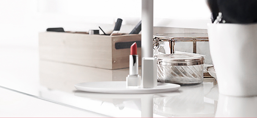 Xiaomi AMIRO HD Daylight Mirror Wireless USB Charging Make-up Mirror - White