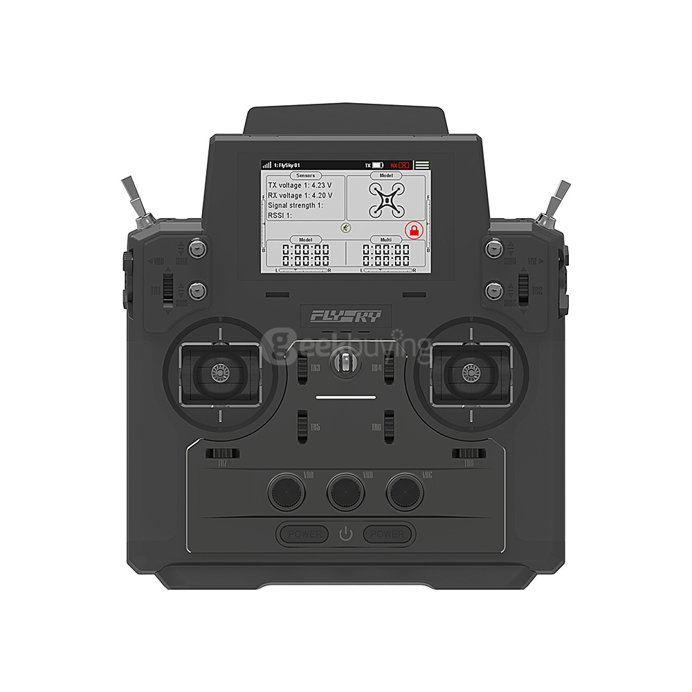 Flysky FS-FT18 Paladin 2.4G 18CH Transmitter with HVGA 3.5-inch TFT Screen for FPV Racing Drone RC Airplane