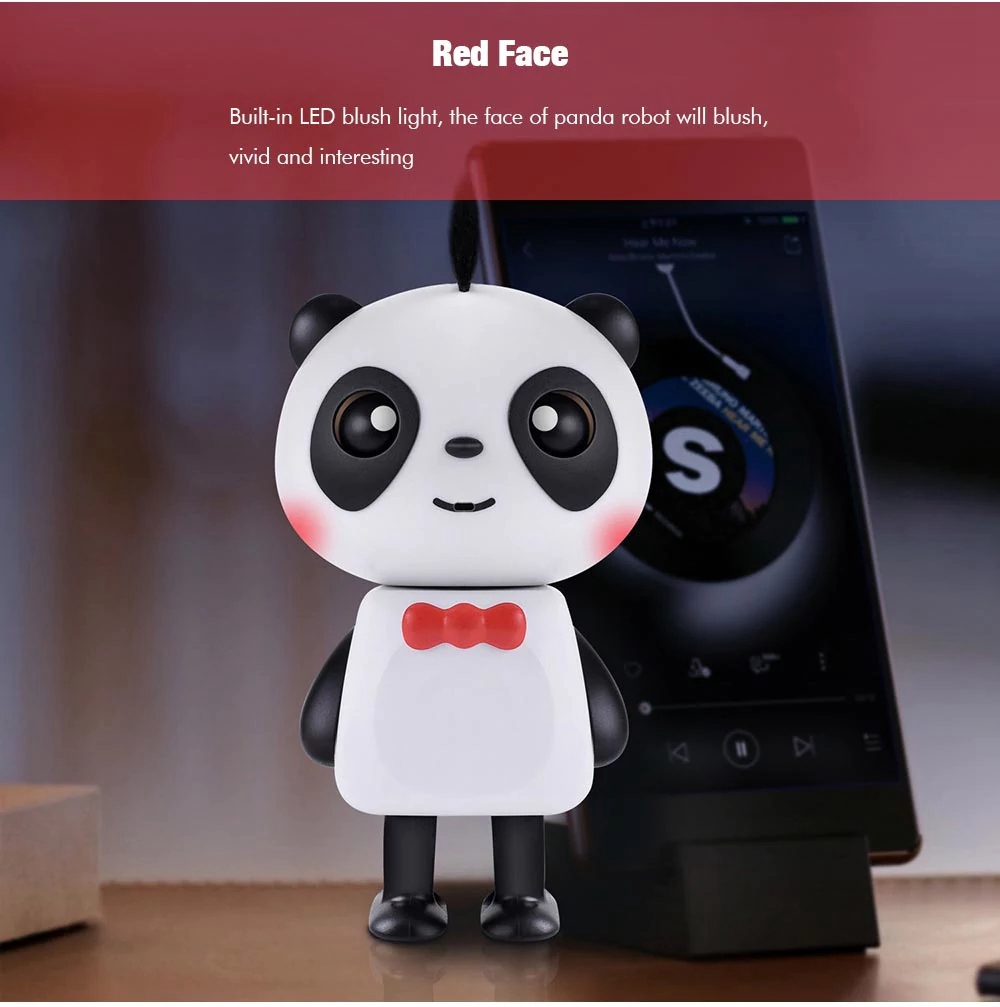 Music Panda Bluetooth Music Intelligent RC Robot Kid Toys - Pink