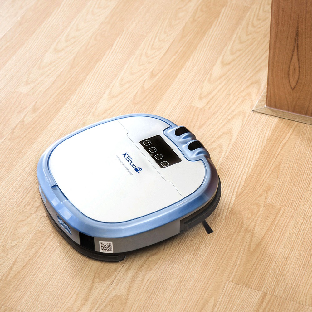 XShuai HXS-C3 Robotic Vacuum Cleaner HEPA Filter 1000Pa Suction Video Call Function Motion Detection works with Amazon A