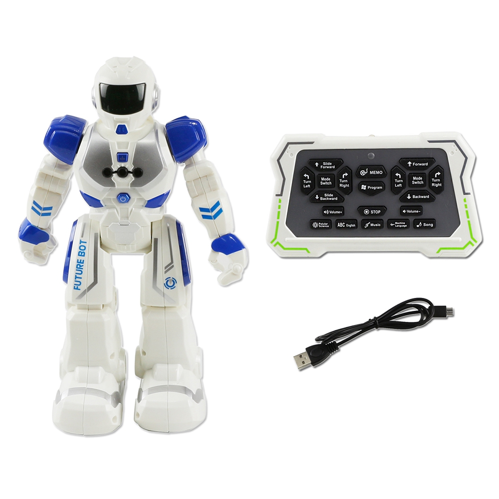 6088 Mechanical Intelligent RC Robot Gesture Sensing Programmable Dancing Kids Toys - Blue