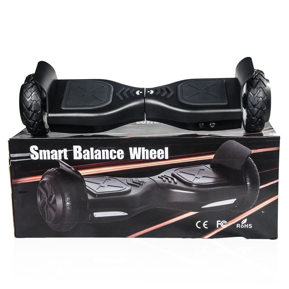 [DE Stock]Megawheels X1-Black Hummer Self Balance Electric Scooter 6.5 Inch With Remote Control Bluetooth Speaker - Black