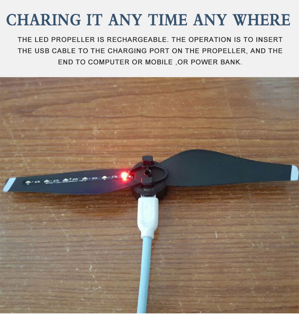 STARTRC 2Pair LED Propeller for DJI Mavic Air RC Quadcopter