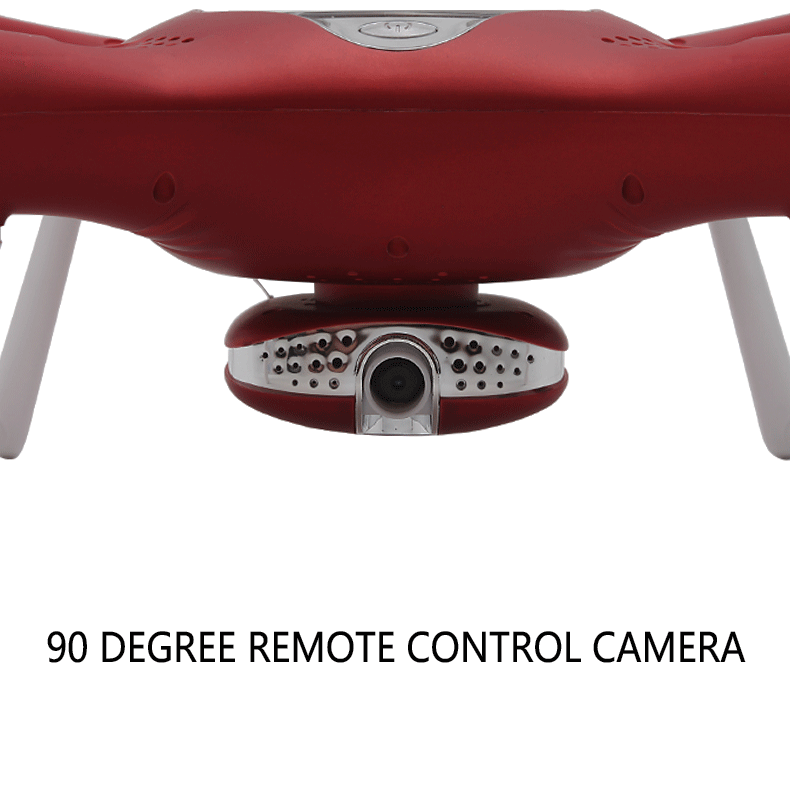 Syma X25W WIFI FPV RC Quadcopter RTF Double GPS Follow Me Mode with Adjustable 720P HD Camera - Red