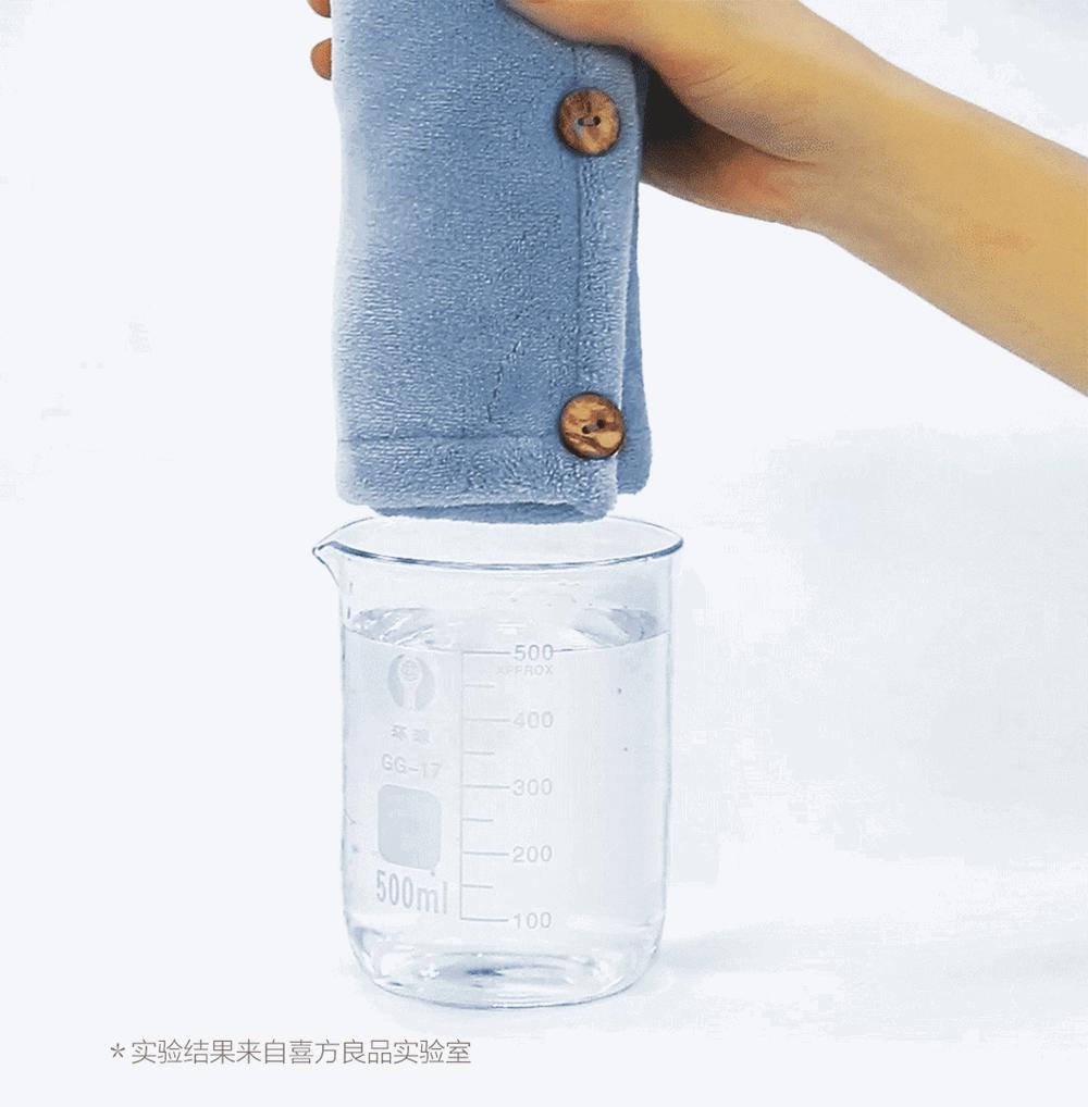 Xiaomi SIMFUN Fiber Soft Hair Drying Cap Strong Absorbent Double Buckle Design - Blue