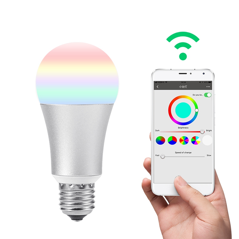 FUNRY TBY E27 Smart Bulb WiFi Led Light Bulb Dimmable RGB Changing