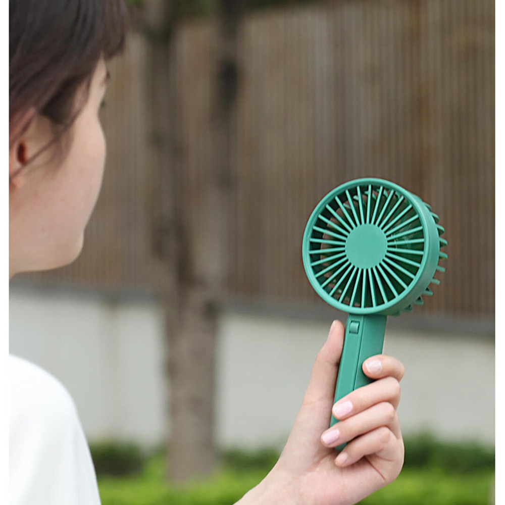 Xiaomi VH Portable Handheld Fan Seven Fan Blade 3 Grear USB Rechargeable Fan -Green