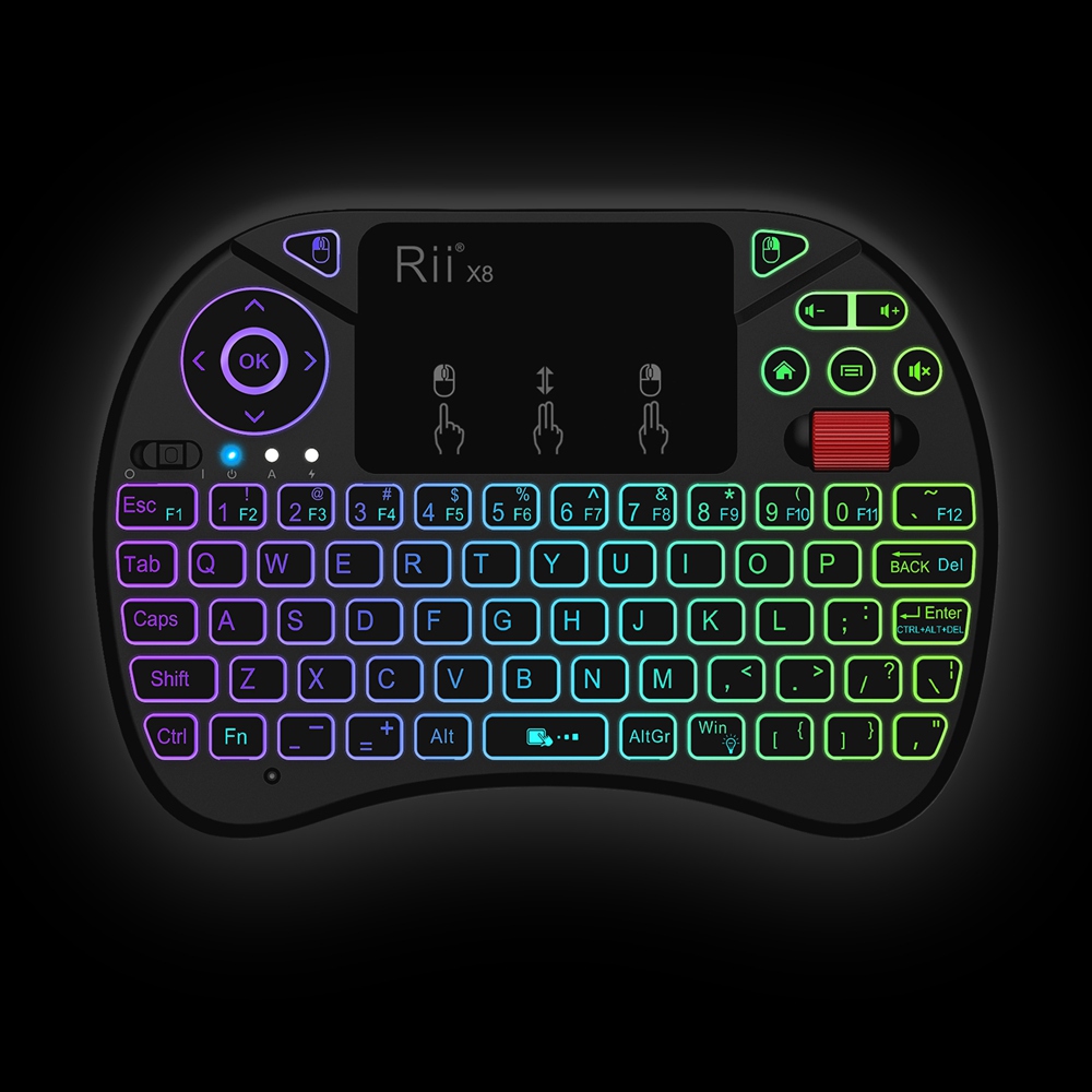 rii mini wireless keyboard touchpad combo x8