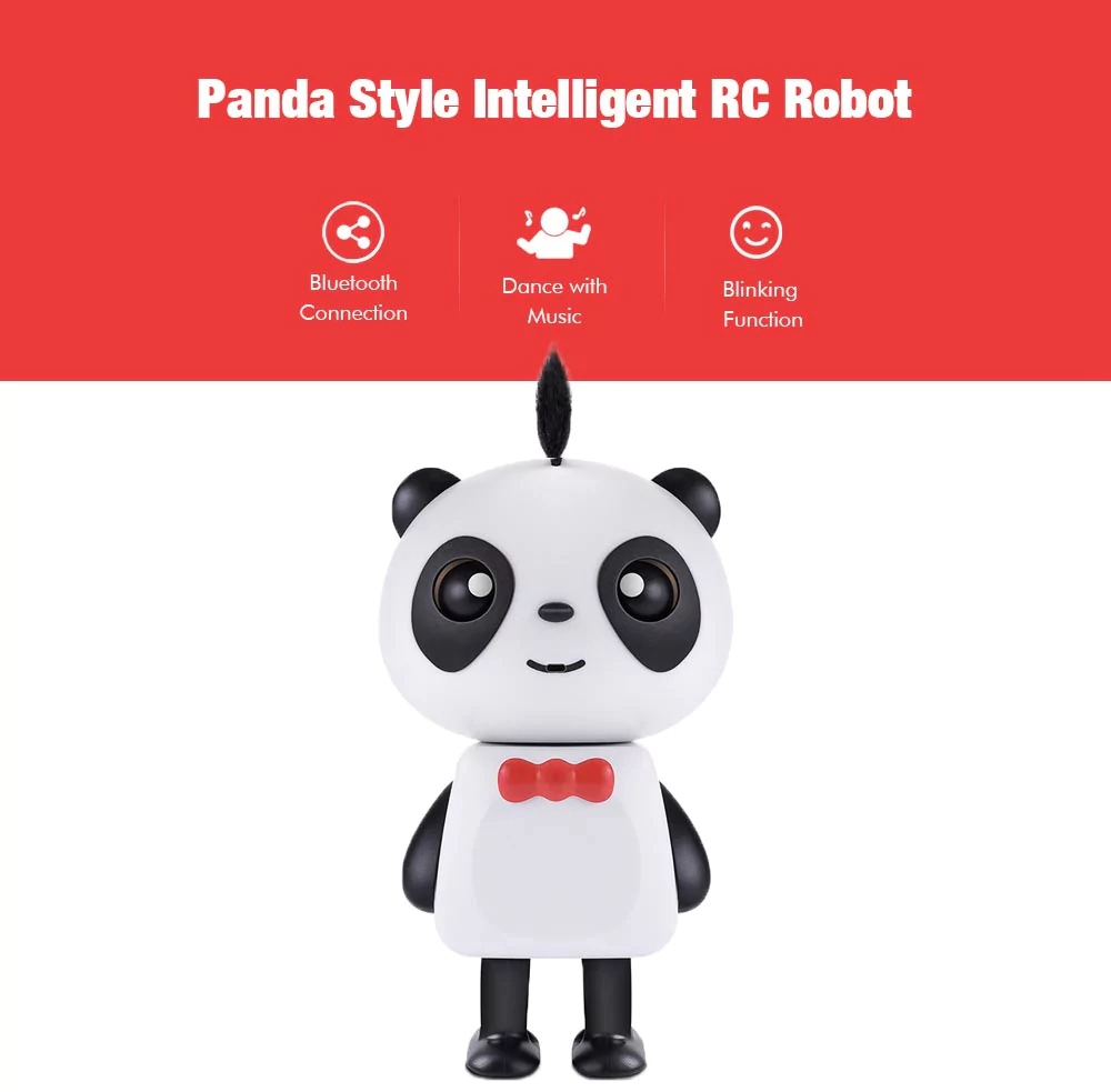 Music Panda Bluetooth Music Intelligent RC Robot Kid Toys - Pink