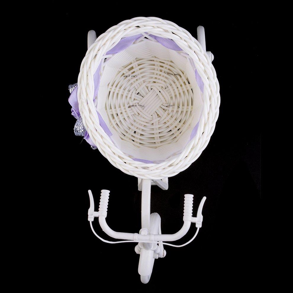 BowKnot Rattan Tricycle Bike Basket Party Wedding Decor Gift Home Decor