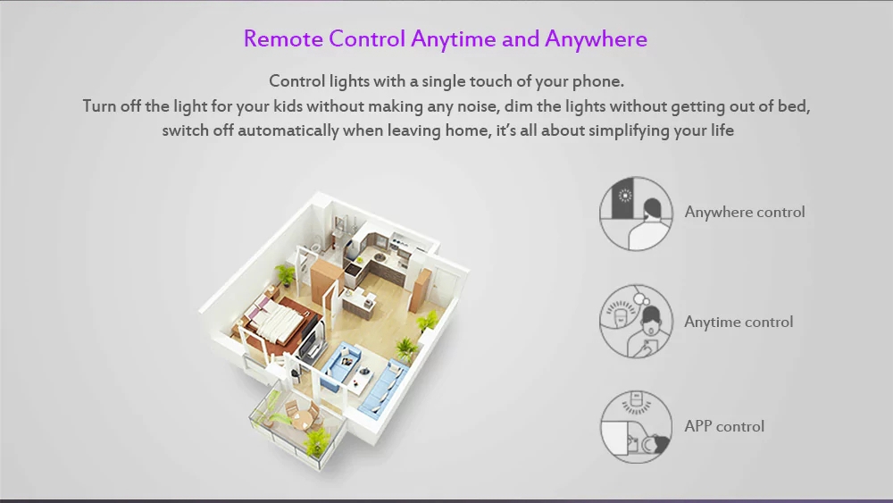 Xiaomi Yeelight YLDP06YL Smart Light Bulb APP Control 10W RGB E27 16 Million Colors - White
