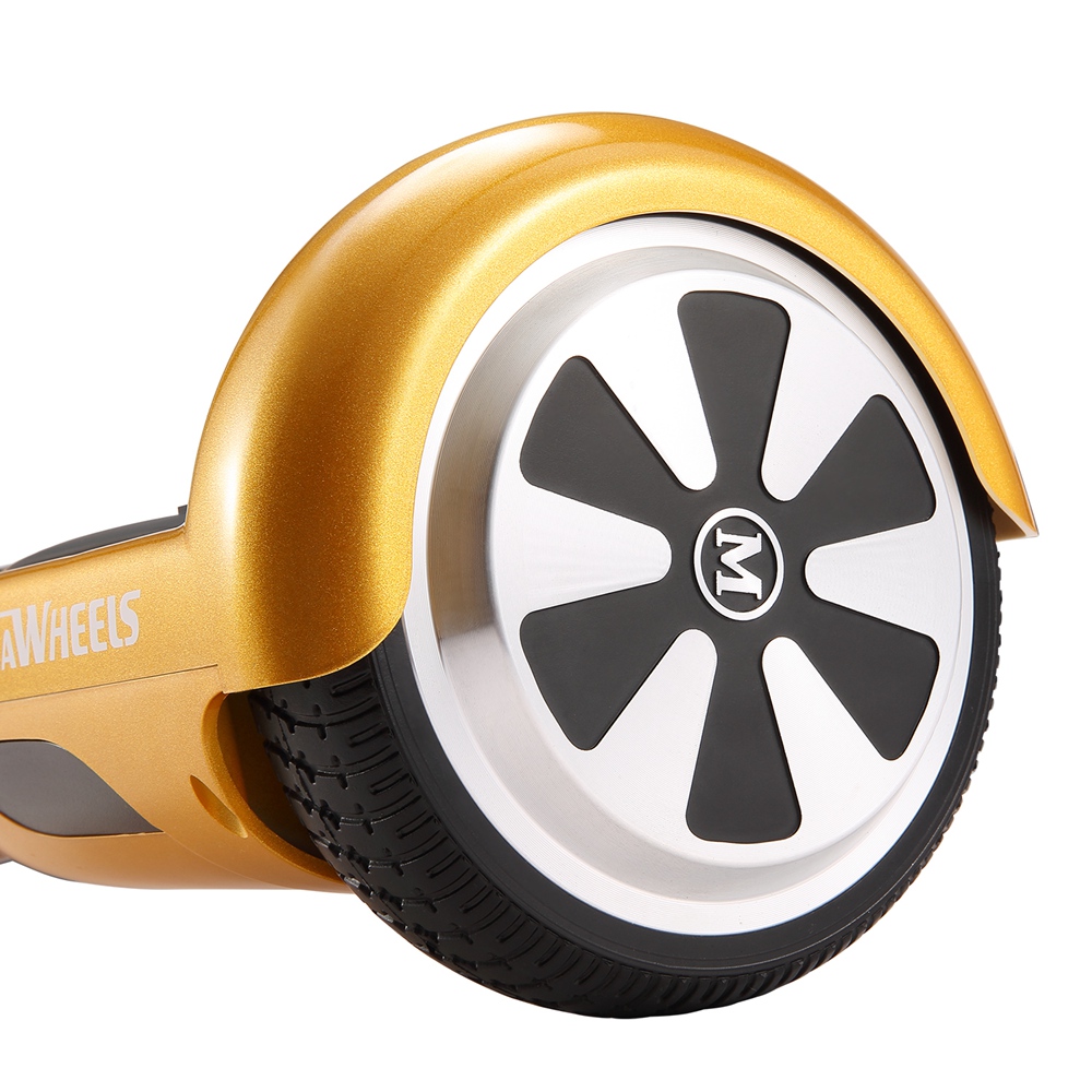 [DE Stock]Megawheels TW01-1B-14-Gold Electric Self Balance Scooter 6.5 Inch With Remote Control Bluetooth Speaker EU Plug - Gold + Black