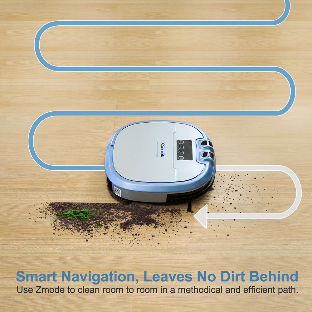 XShuai HXS-C3 Robotic Vacuum Cleaner HEPA Filter 1000Pa Suction Video Call Function Motion Detection works with Amazon A