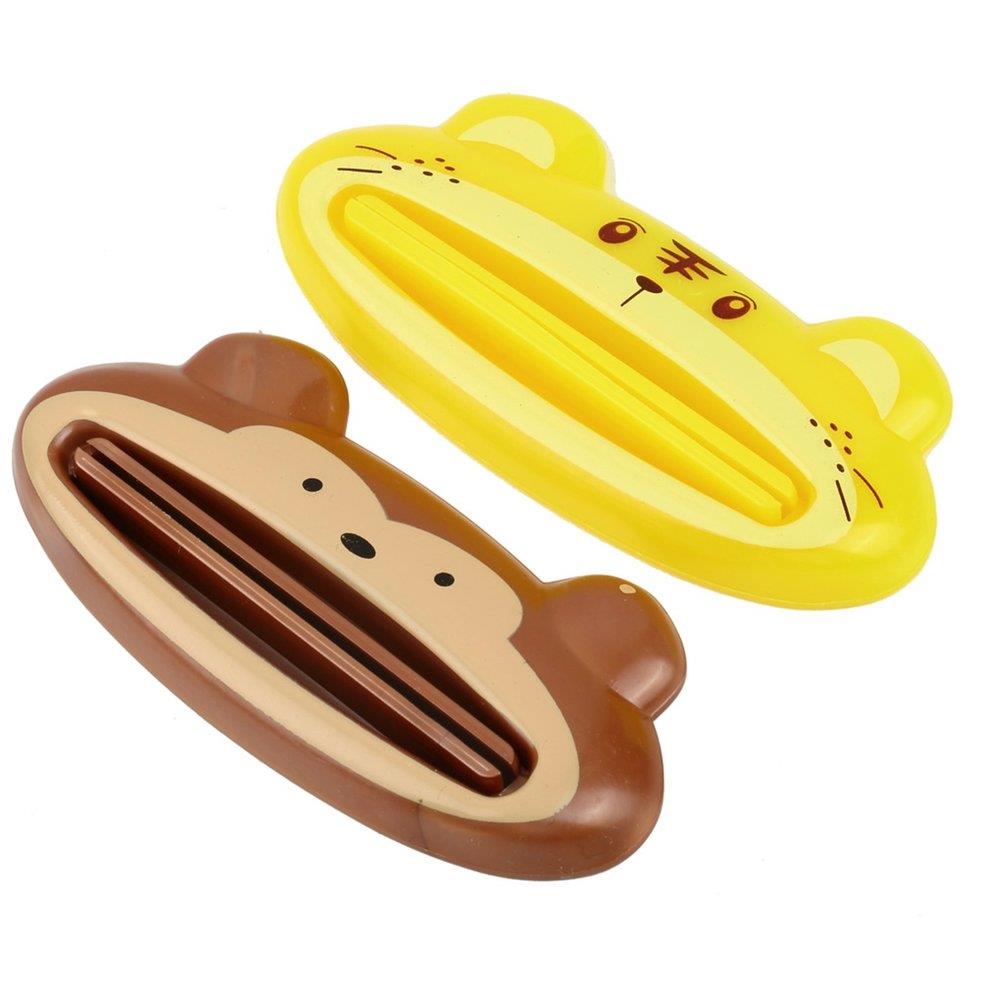 Cartoon Toothpaste Tube Squeezer Easy Dispenser Rolling Holder Bathroom