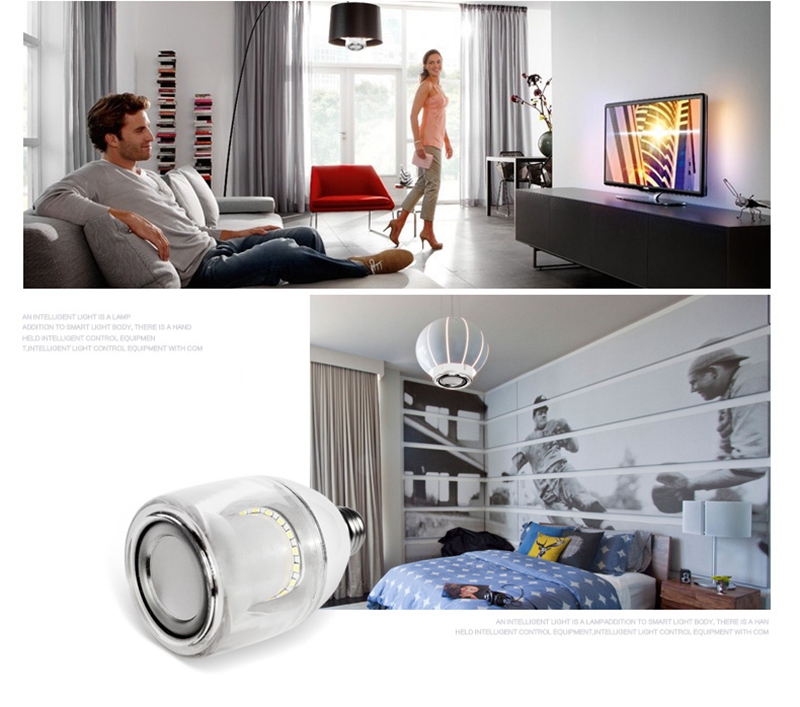 Geekbes S30 Smart Music Light Bulb APP Control Bluetooth 4.0 16 Million Colors RGBW E27 Light Bulb - White