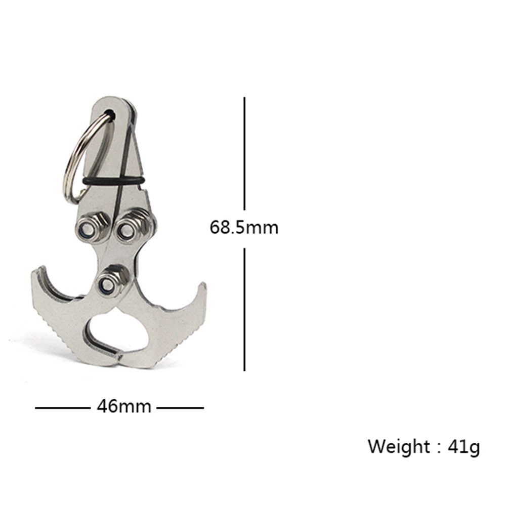 Mini Stainless Steel Gravity Hook Outdoor Foldable Multi Tools