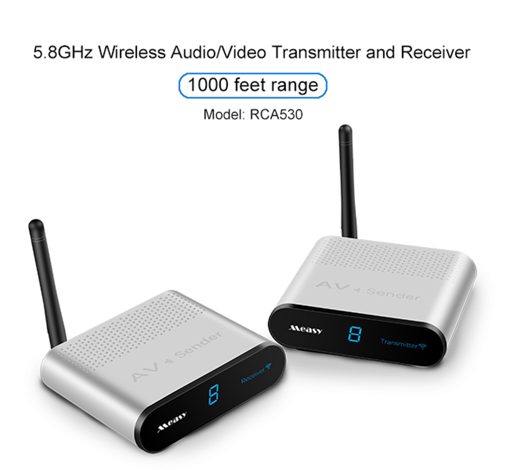 Measy AV530 5.8GHZ Wireless Audio/Video Sender Transmitter and Receiver HDMI Extender 305M/1000 FT