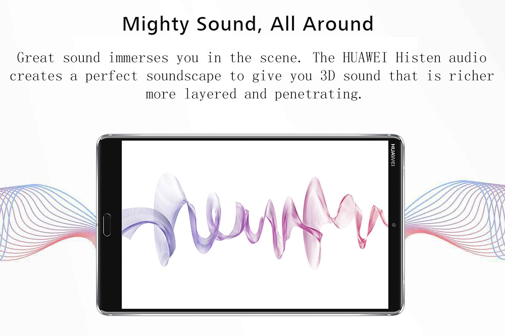 Huawei M5 4G FDD-LTE Phablet Hisilicon Kirin 960 Octa Core 8.4" IPS 2K Screen 2560*1600 Android 8.0 4GB RAM 64GB ROM - Gray