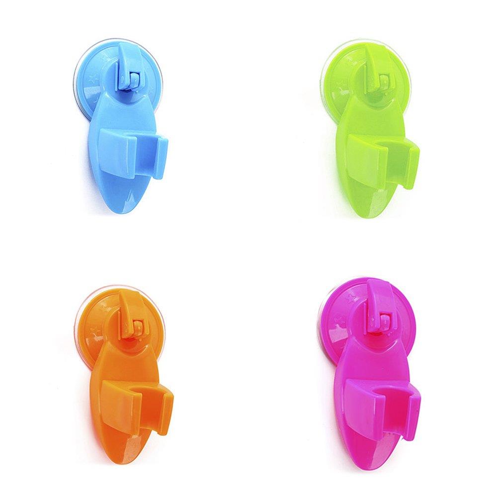 Strong Suction Cup Shower Fixing Base Shower Head Holder Bathroom Accessories - Red